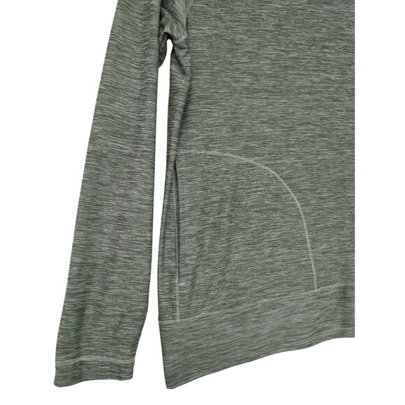 Eddie Bauer Hoodie Women M Green Pullover Pockets Lightweight Polyester Gorpcore - Picture 3 of 7